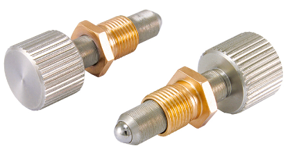 07AST-M8E-14 M4x0.125 Сверхточный регулировочный винт с гайкой, диапазон перемещения: 14 мм